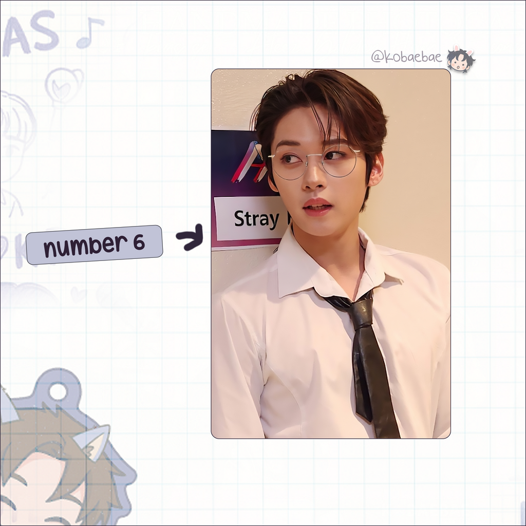 Skz (Stray Kids) - Lino handmade photocards kpop inspired - Set 6