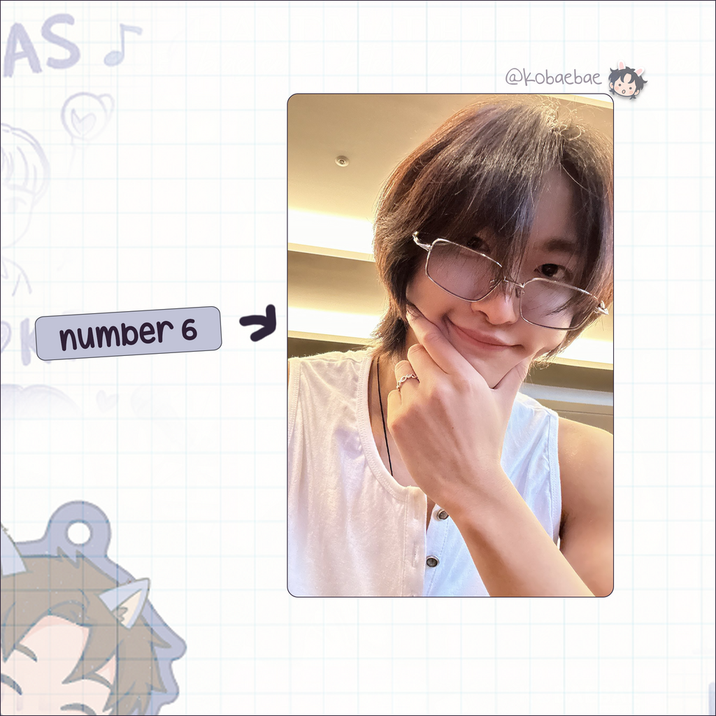 Ateez - Seonghwa handmade photocards kpop inspired - set 6
