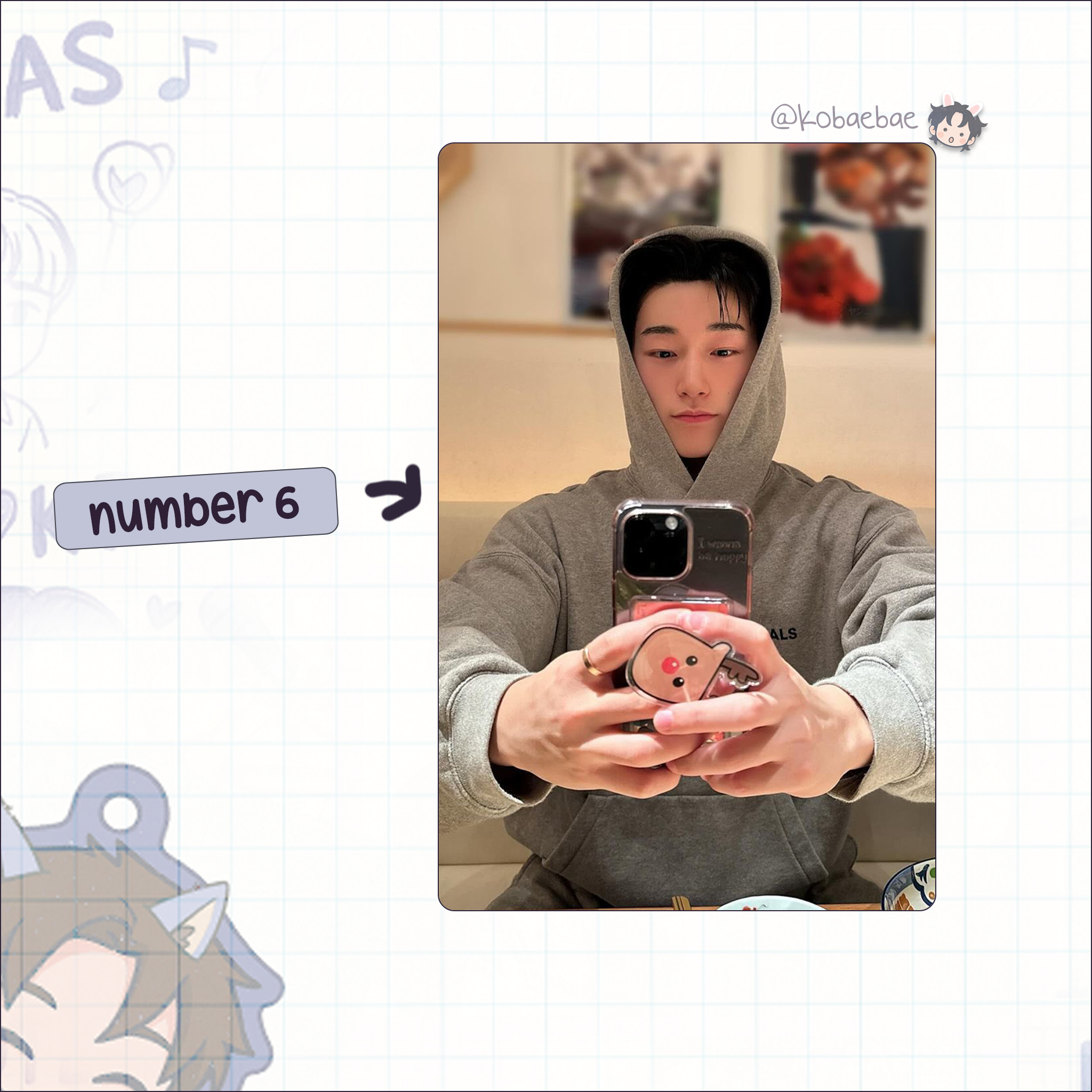 Atz - San handmade photocards kpop inspired - Set 4