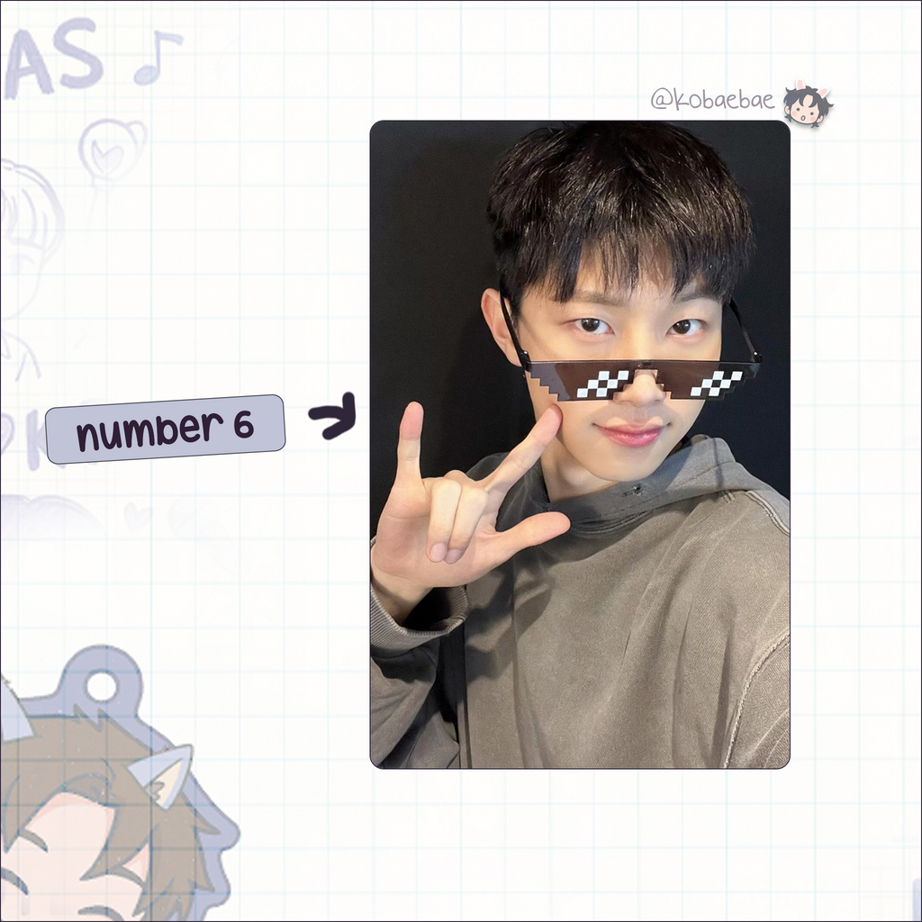 Xikers - Hyunwoo handmade photocards kpop inspired - Set 2