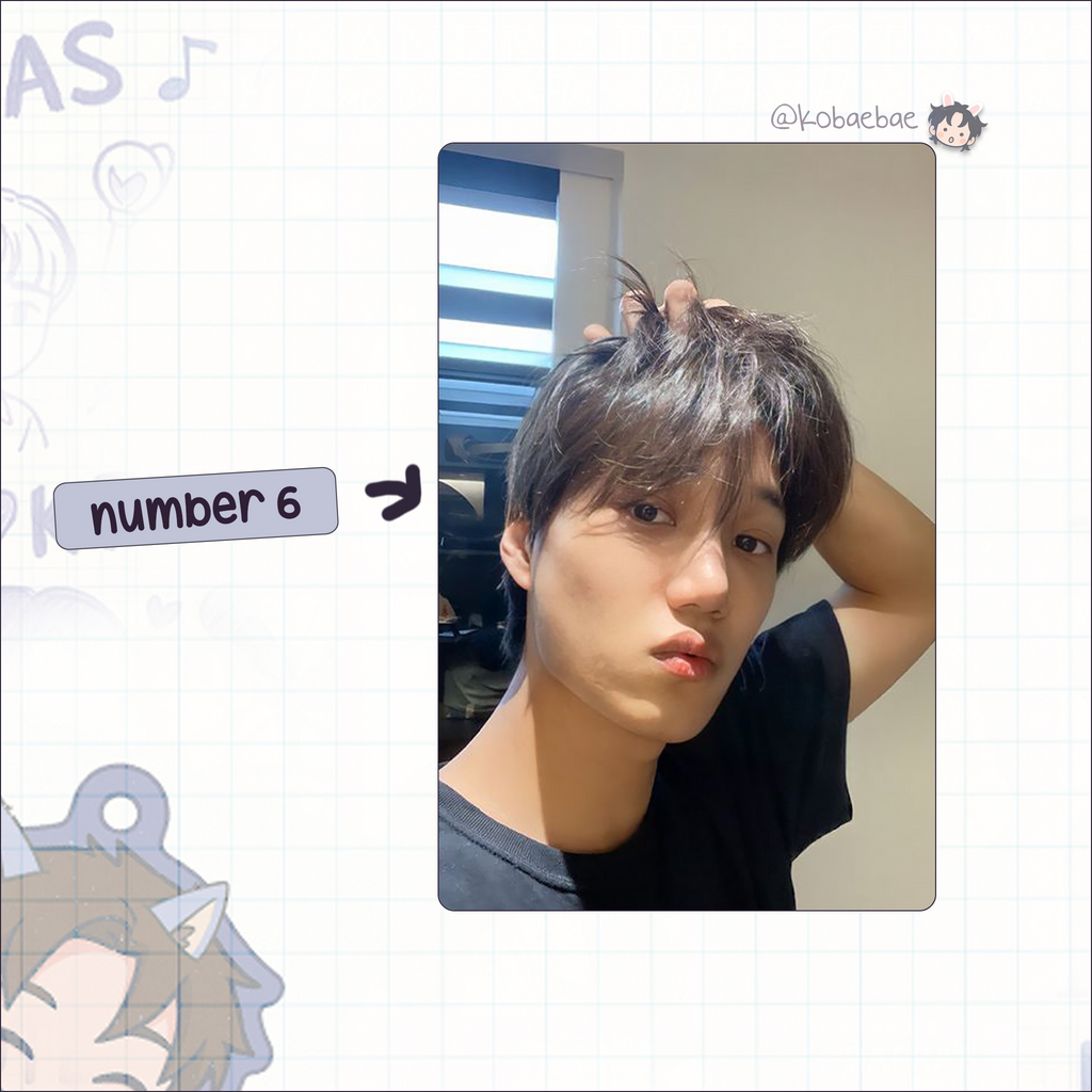 Kai - handmade photocards kpop inspired - bias set