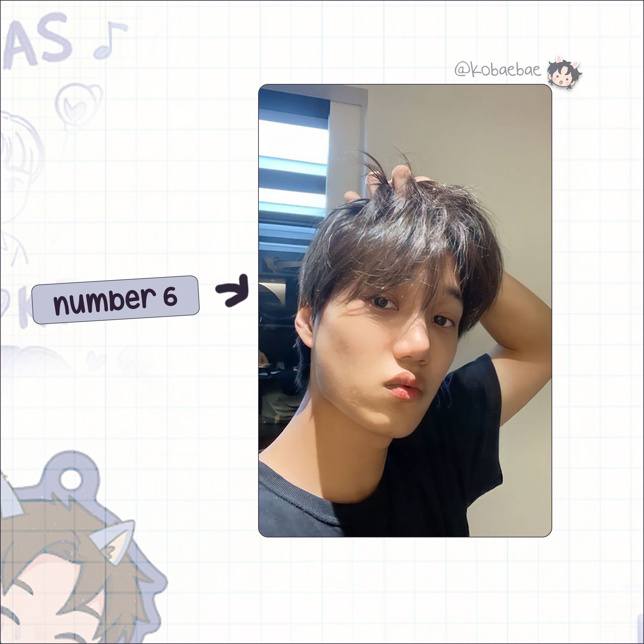 Kai - handmade photocards kpop inspired - bias set