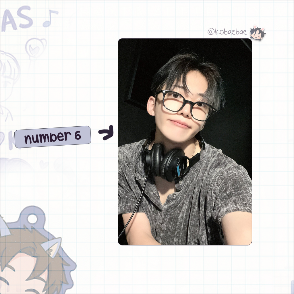 Xikers - Minjae handmade photocards kpop inspired - Set 2