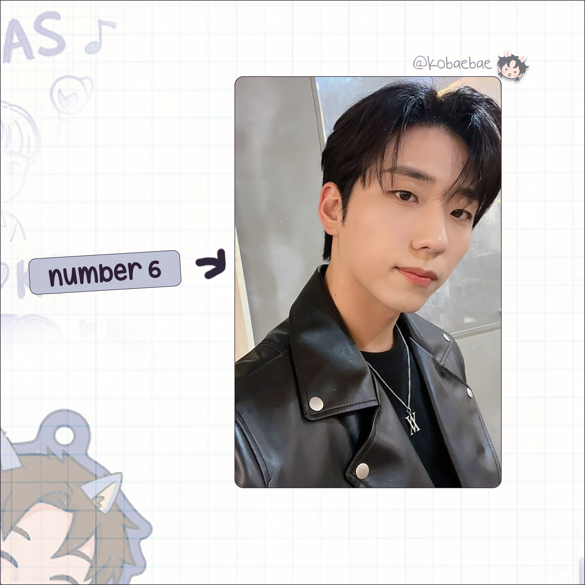 XHR - Gunil Handmade photocards kpop inspired - Bias set 2