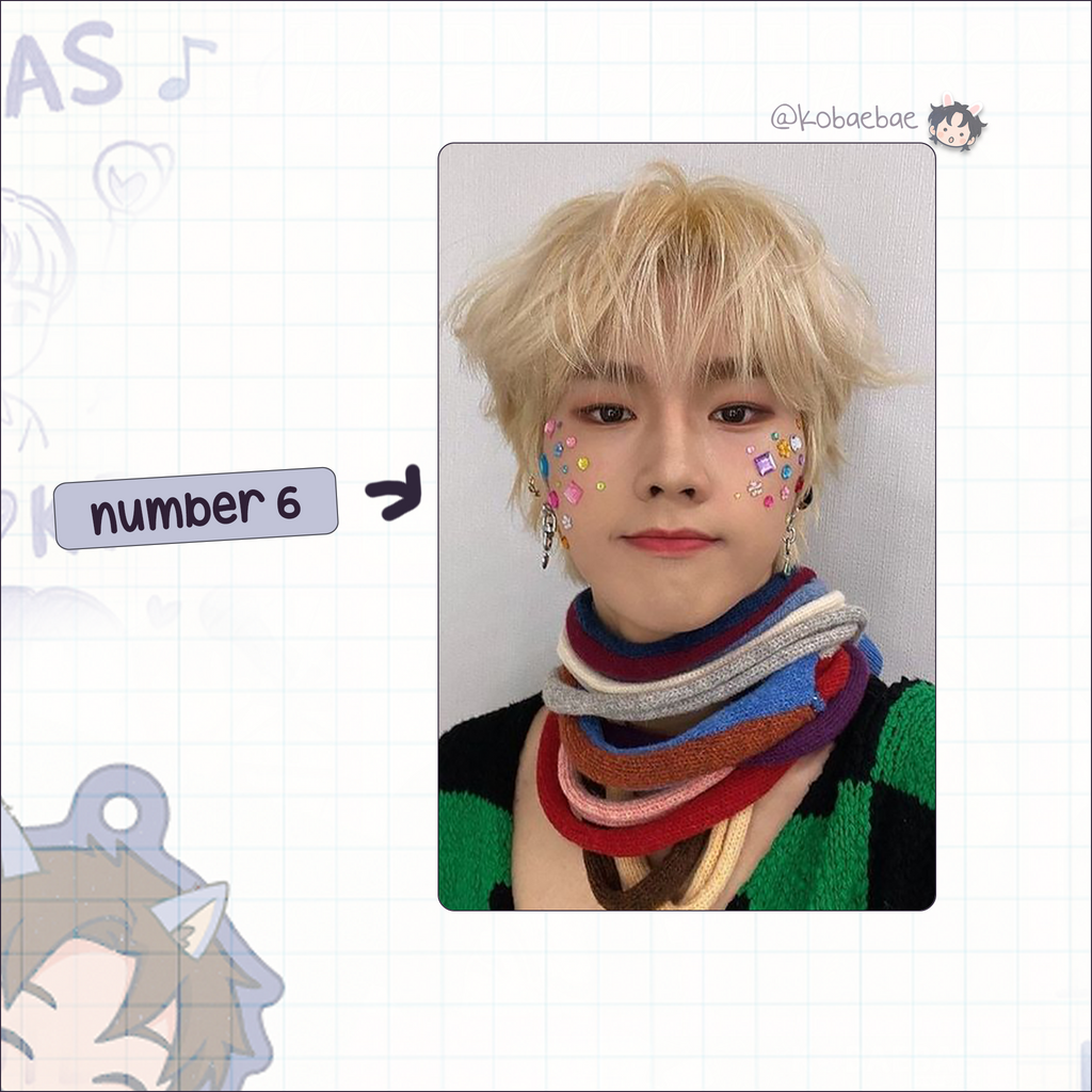 XHR - Jungsu Handmade photocards kpop inspired - Bias set 2