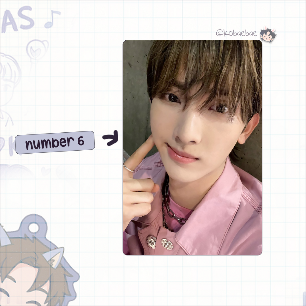 Xikers - Seeun handmade photocards kpop inspired - Set 2