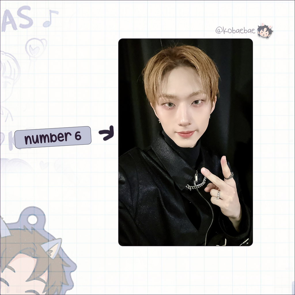 P1H - Jiung handmade photocards kpop inspired - Set 2