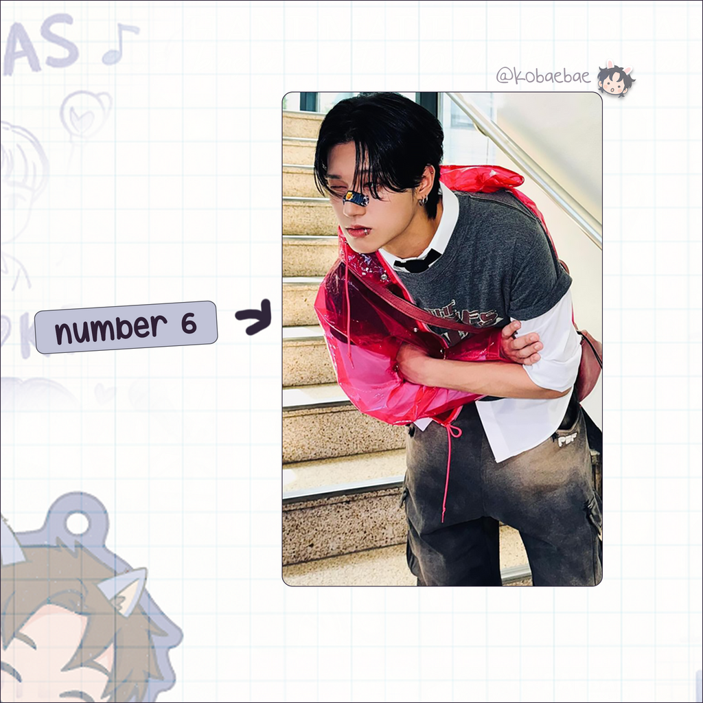 Atz - Wooyoung handmade photocards kpop inspired - Set 5
