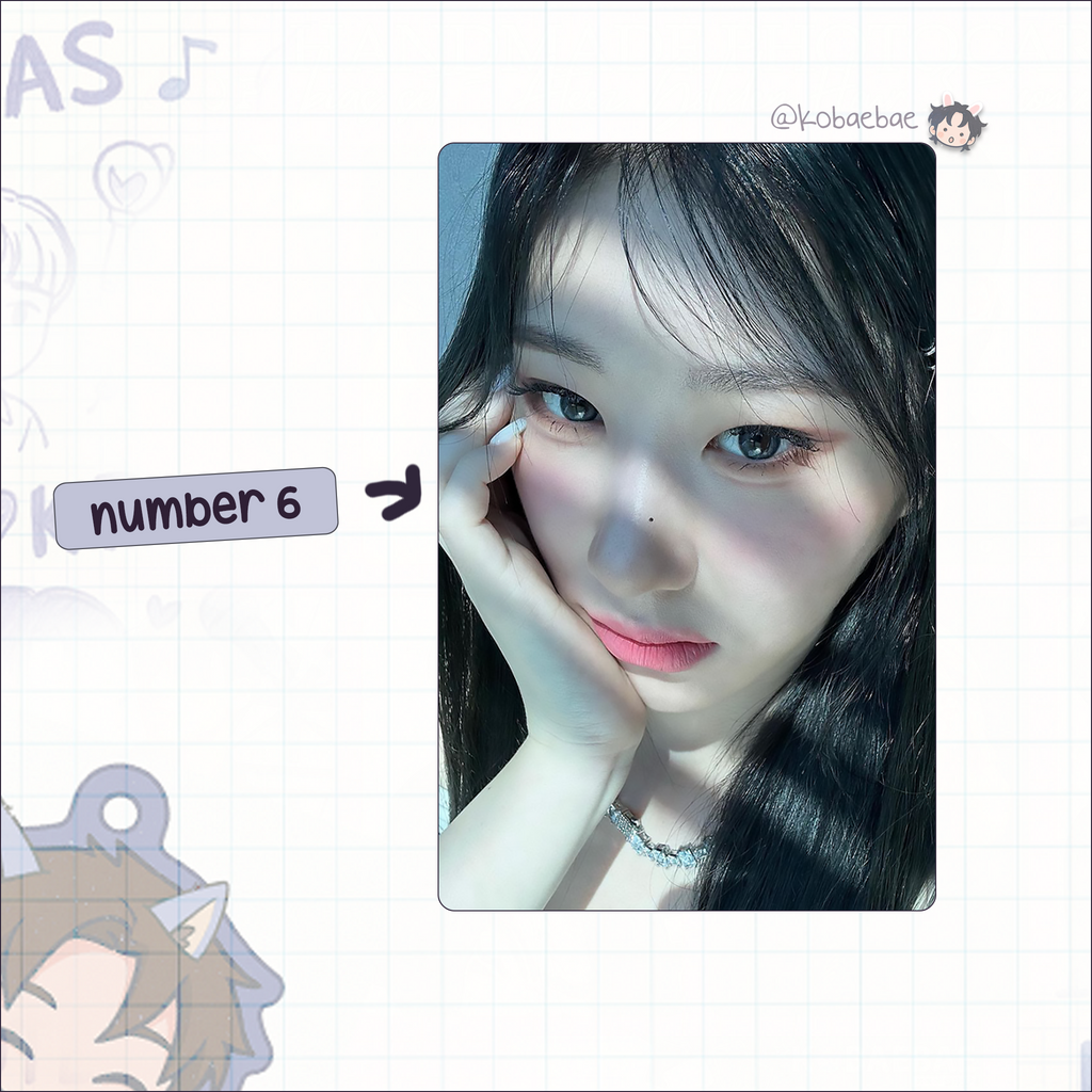 Itz - Chae handmade photocards kpop inspired - Set 2