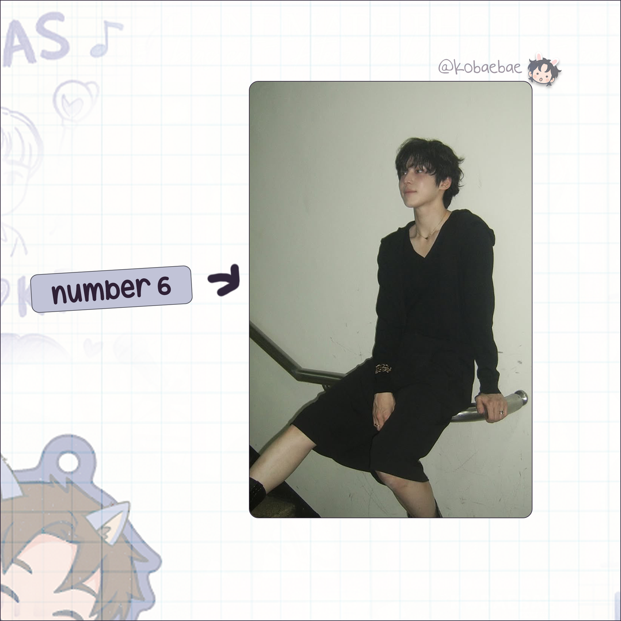 Atz - Yunho handmade photocards kpop inspired - Set 4