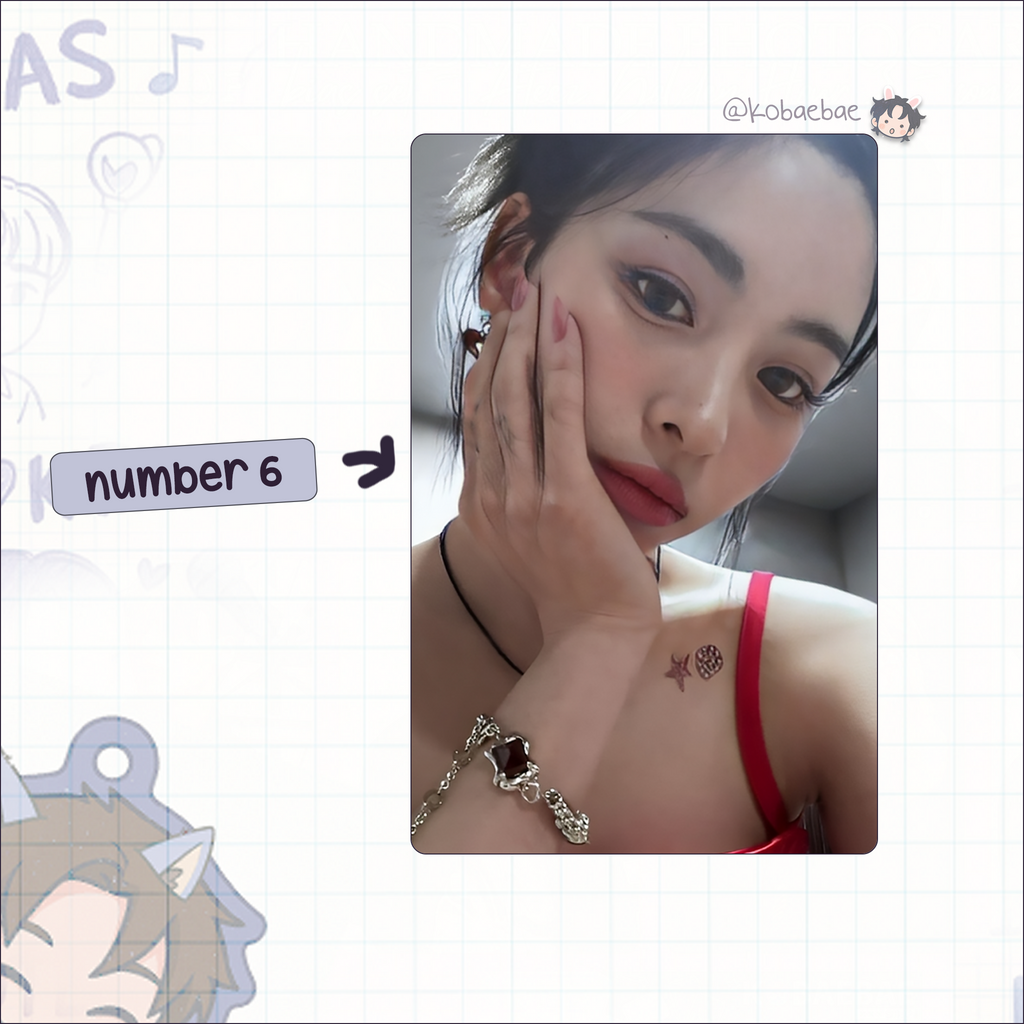 Itz - Ryu handmade photocards kpop inspired - Set 2