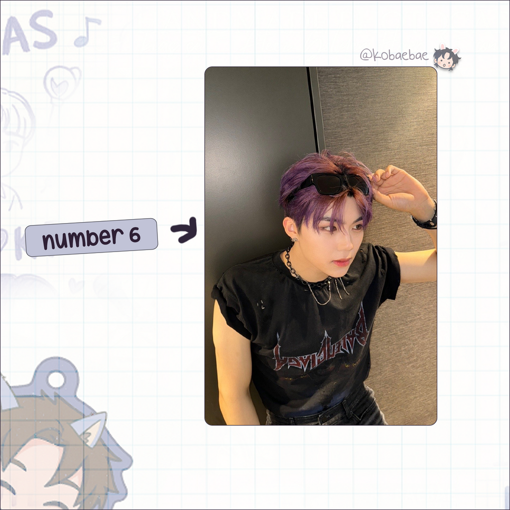 Zb1 - Gunwook handmade photocards kpop inspired - Set 3