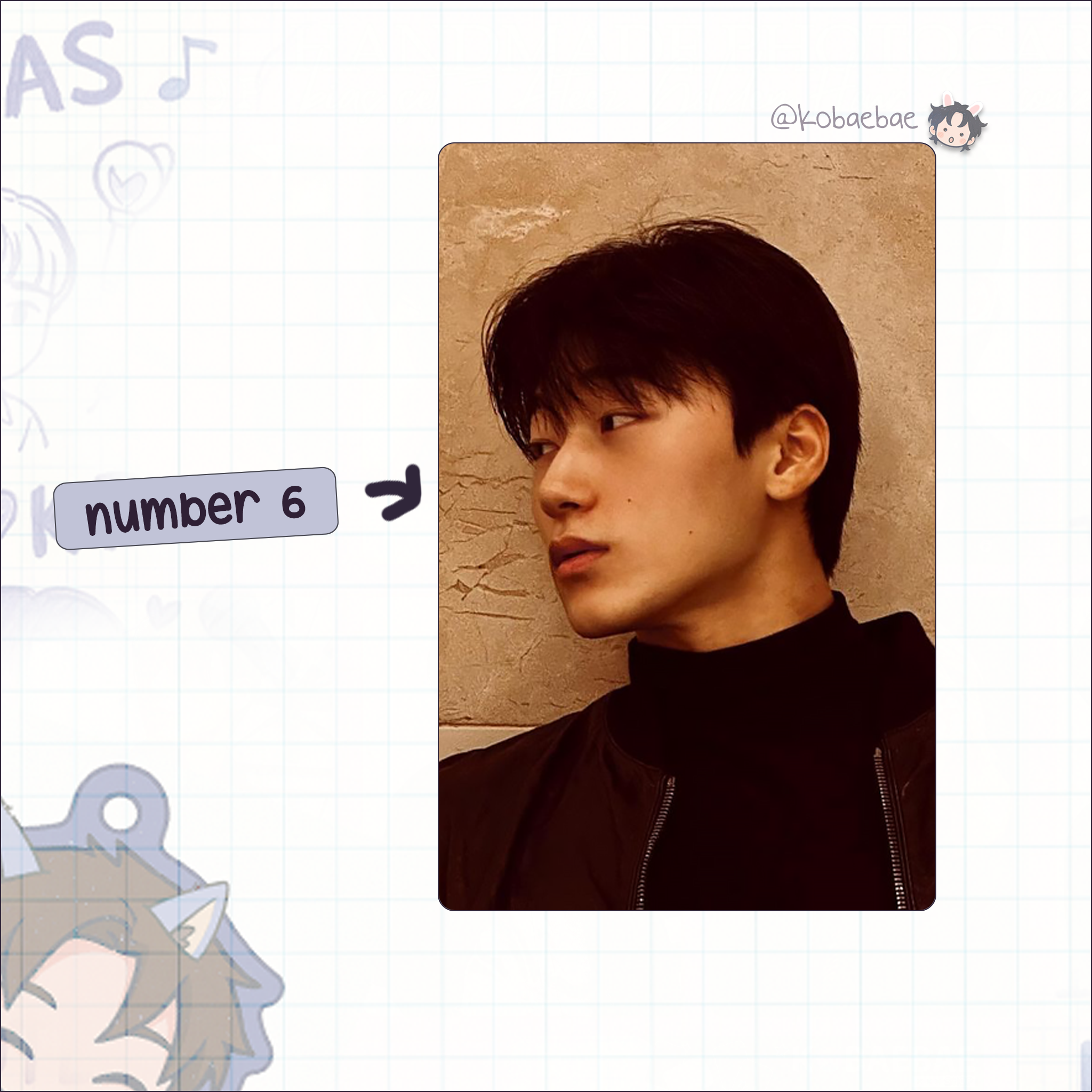 Atz - San handmade photocards kpop inspired - Set 5