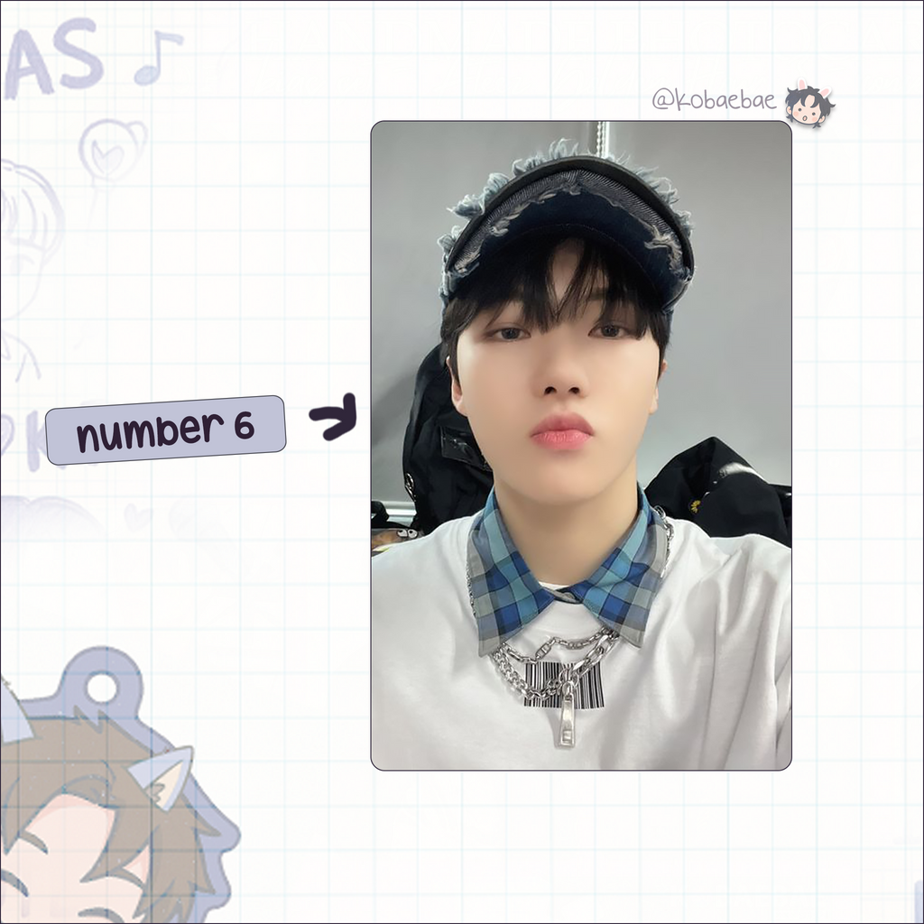 Xkrs - Junghoon handmade photocards kpop inspired - Set 1