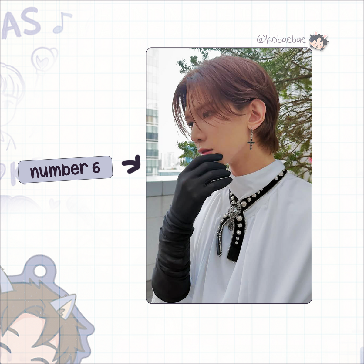 Ateez - Yeosang handmade photocards kpop inspired - set 6