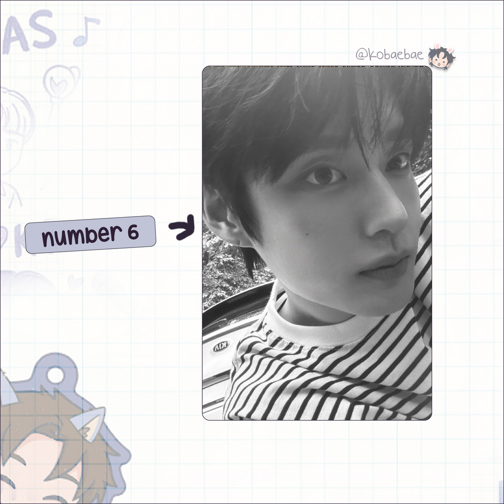 Zb1 - Jiwoong handmade photocards kpop inspired - Set 2