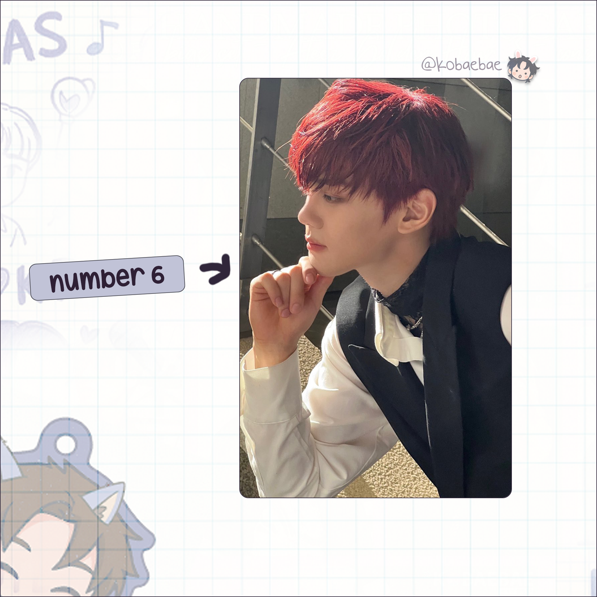 Zb1 - Gyuvin handmade photocards kpop inspired - Set 3