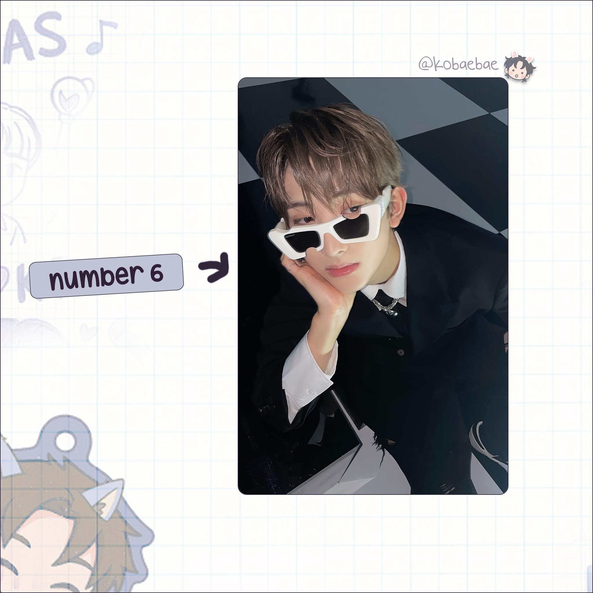 Xkrs - Seeun handmade photocards kpop inspired - Set 1