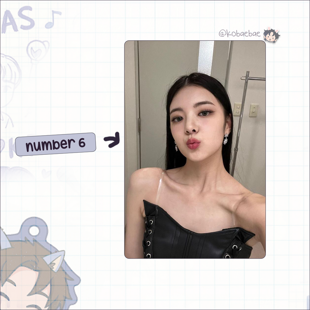 Itz - Lia handmade photocards kpop inspired - Set 2