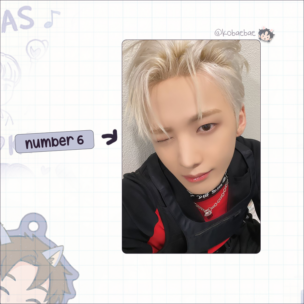 Xkrs - Minjae handmade photocards kpop inspired - Set 1