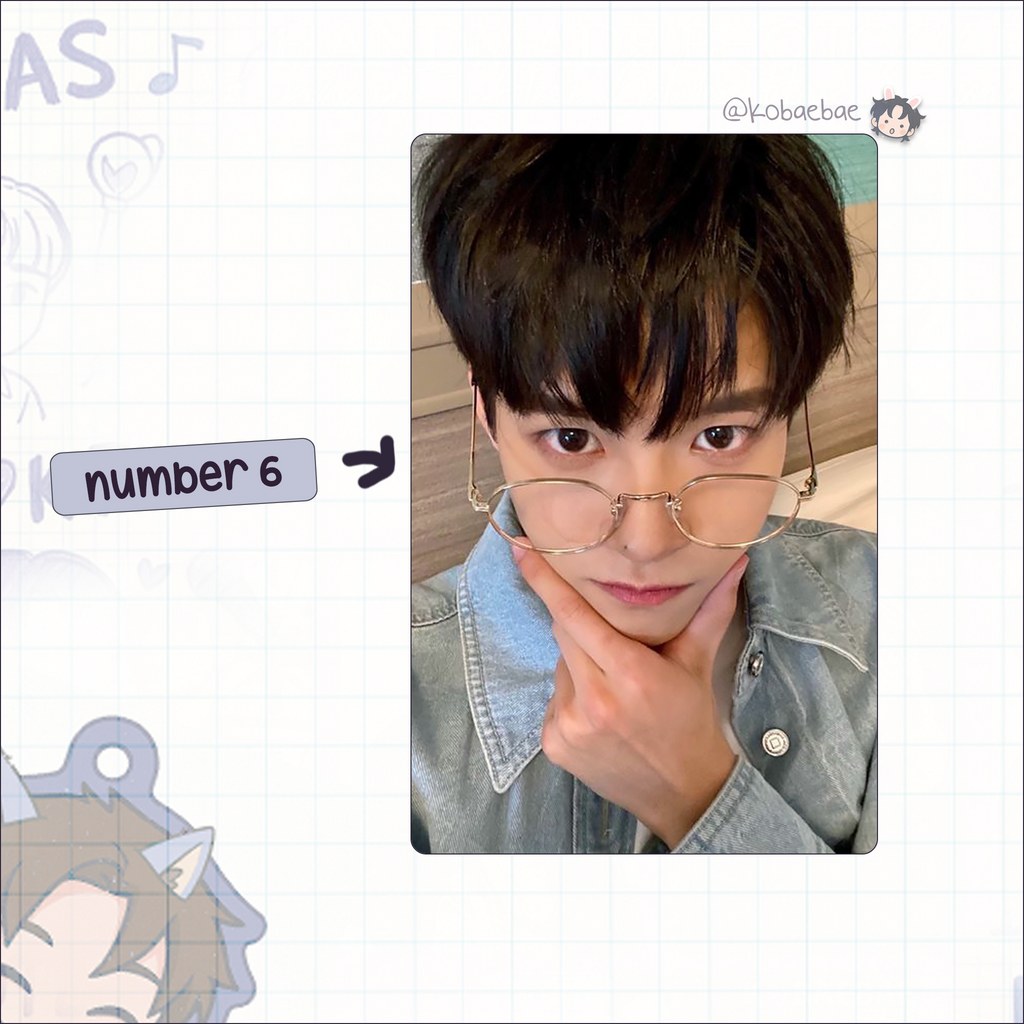 Xkrs - Junmin handmade photocards kpop inspired - Set 1