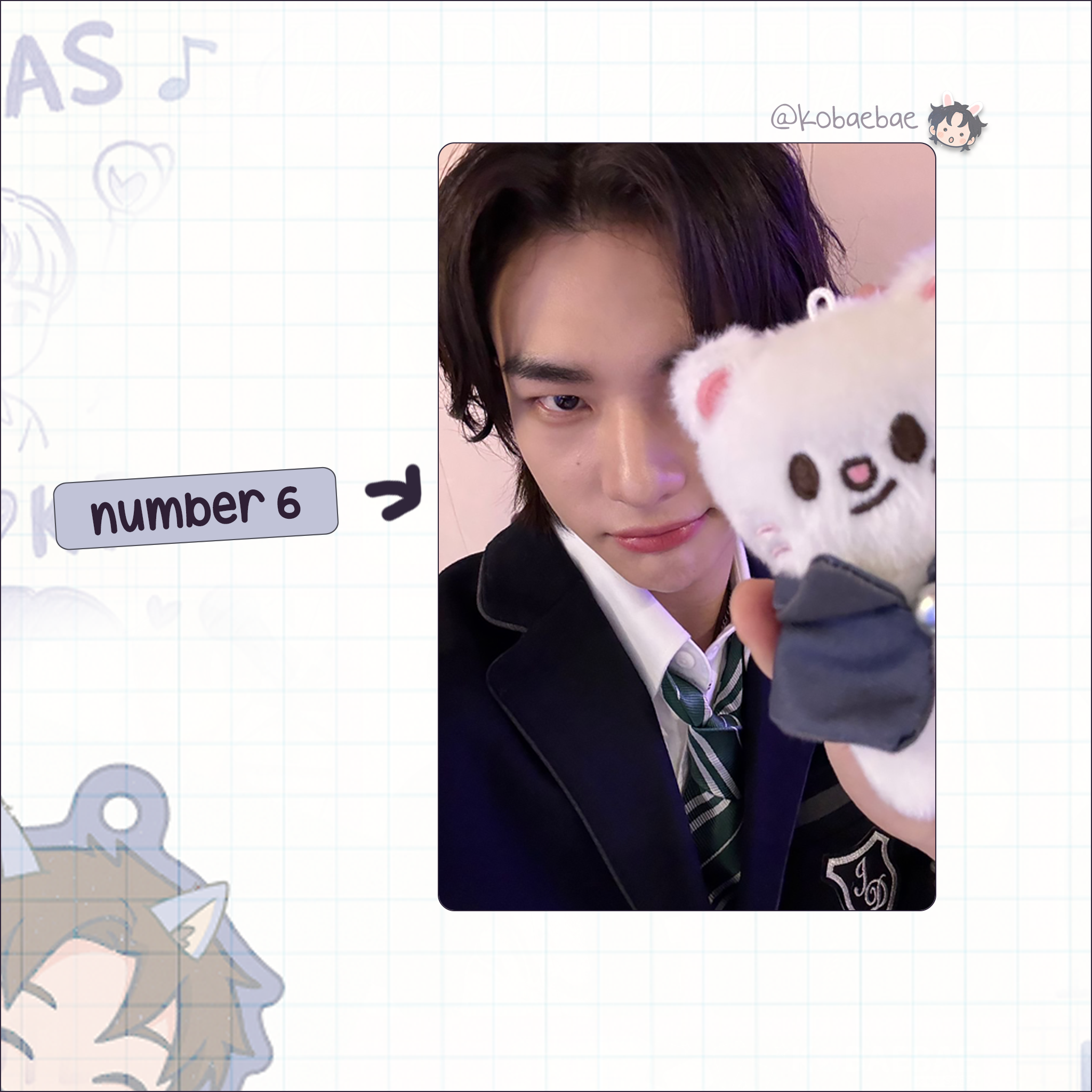 Skz (Stray Kids) - Hyunjin handmade photocards kpop inspired - Set 10