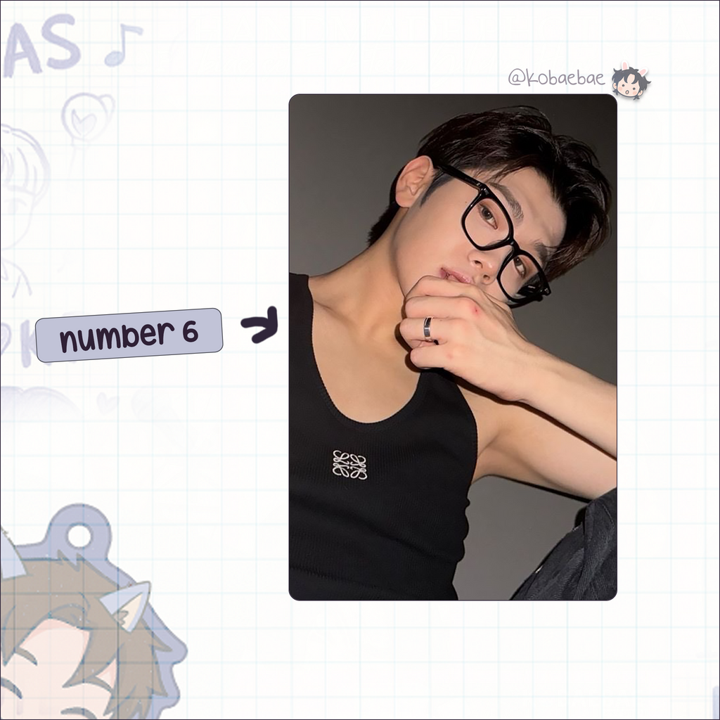 Zb1 - Taerae handmade photocards kpop inspired - Set 2