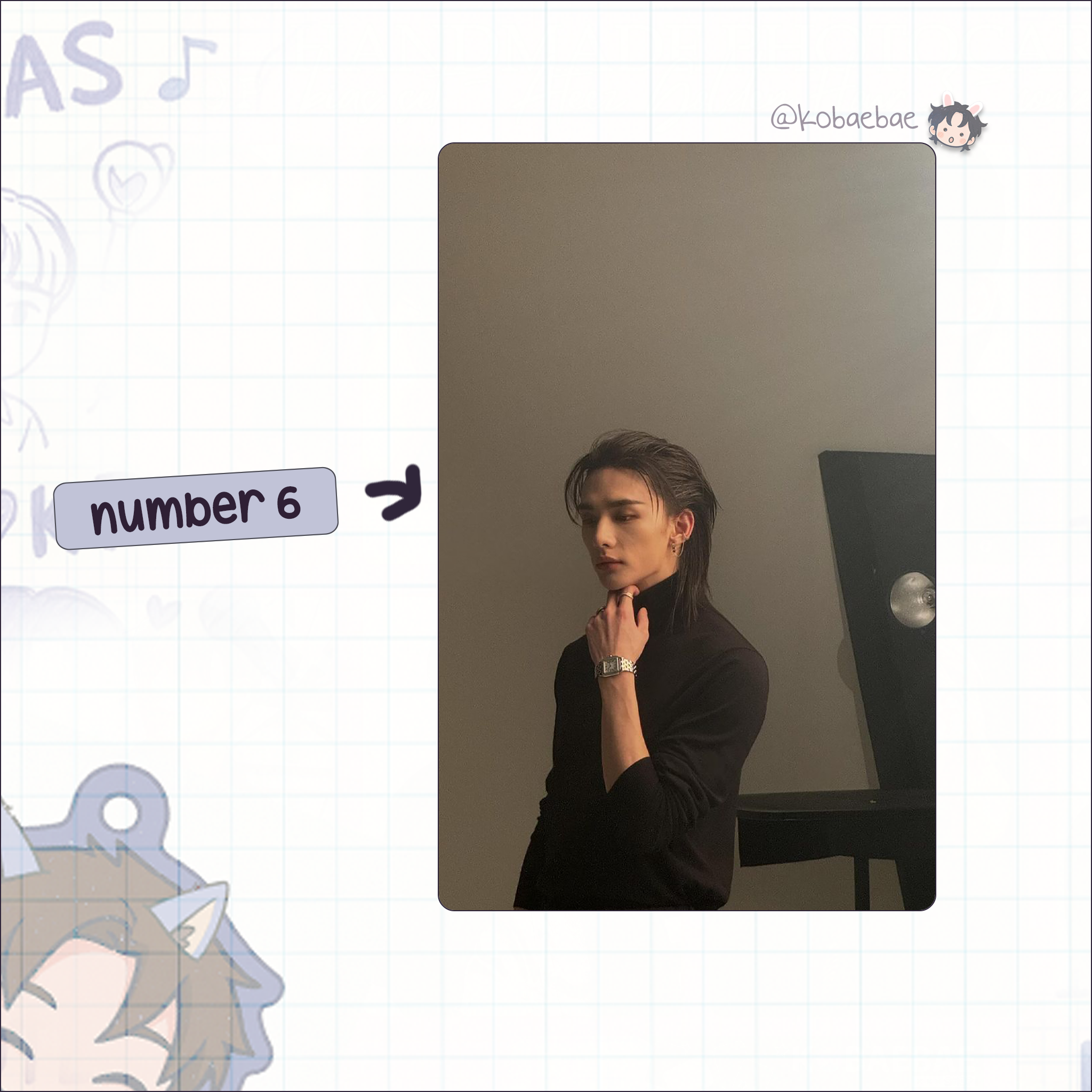 Skz (Stray Kids) - Hyune handmade photocards kpop inspired -  Model Shoot