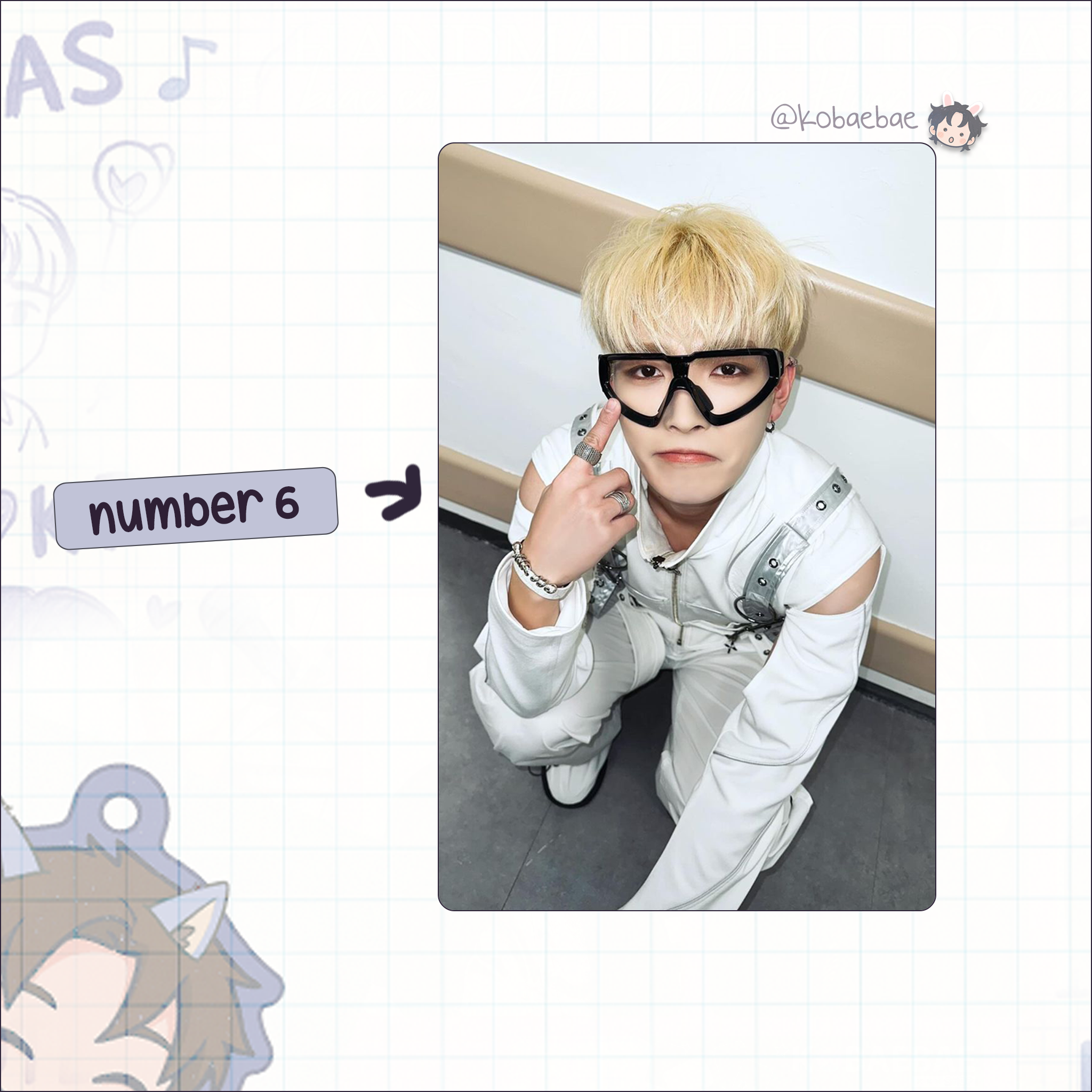 Atz - Joong handmade photocards kpop inspired - Set 4