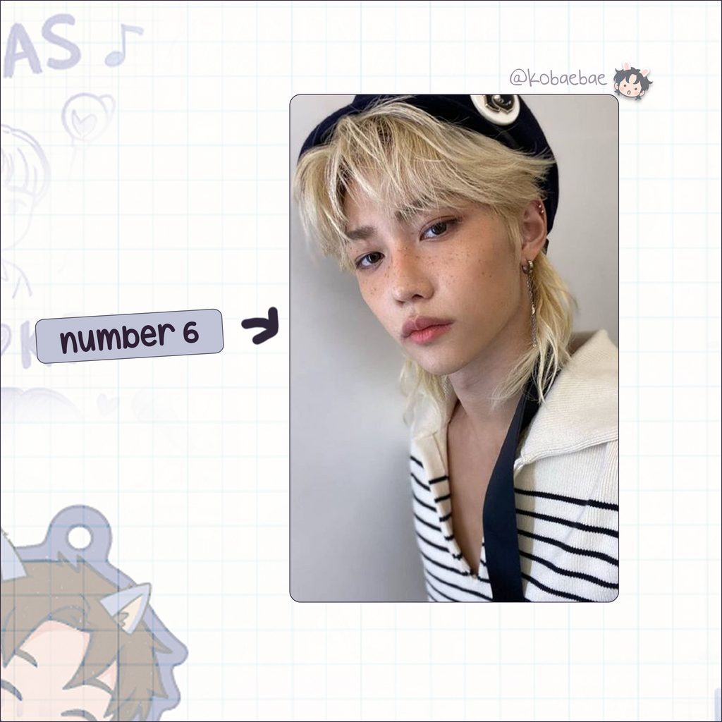 Skz (Stray Kids) - Lix handmade photocards kpop inspired - Set 6