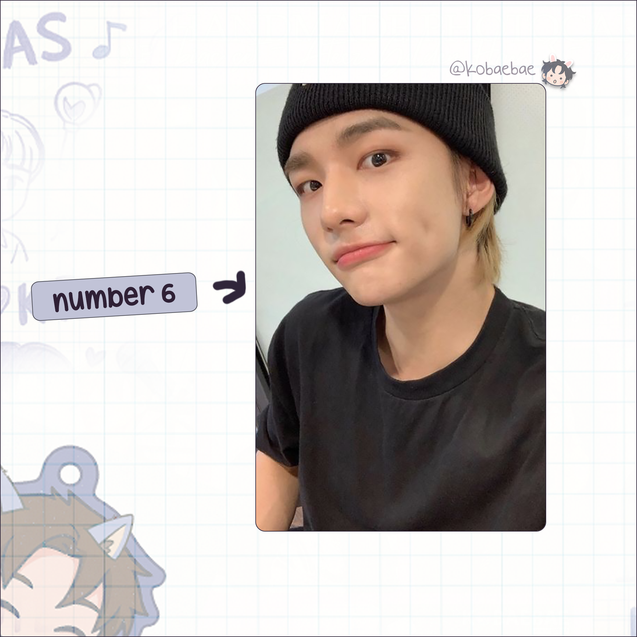 Skz (Stray Kids) - Hyunjin handmade photocards kpop inspired - Set 8