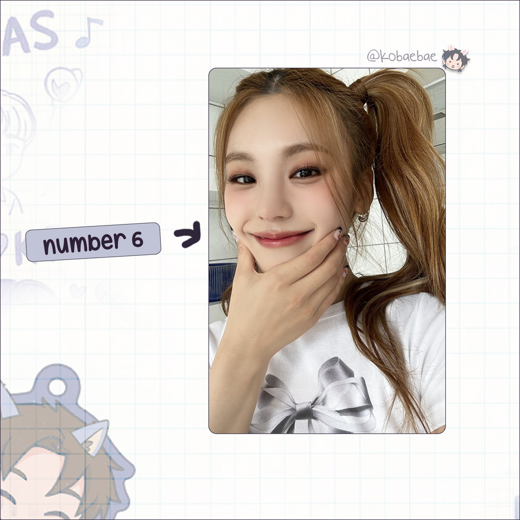 Itz - Yeji handmade photocards kpop inspired - Set 2