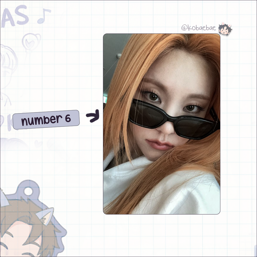 Itzy - Yeji handmade photocards kpop inspired - Set 3