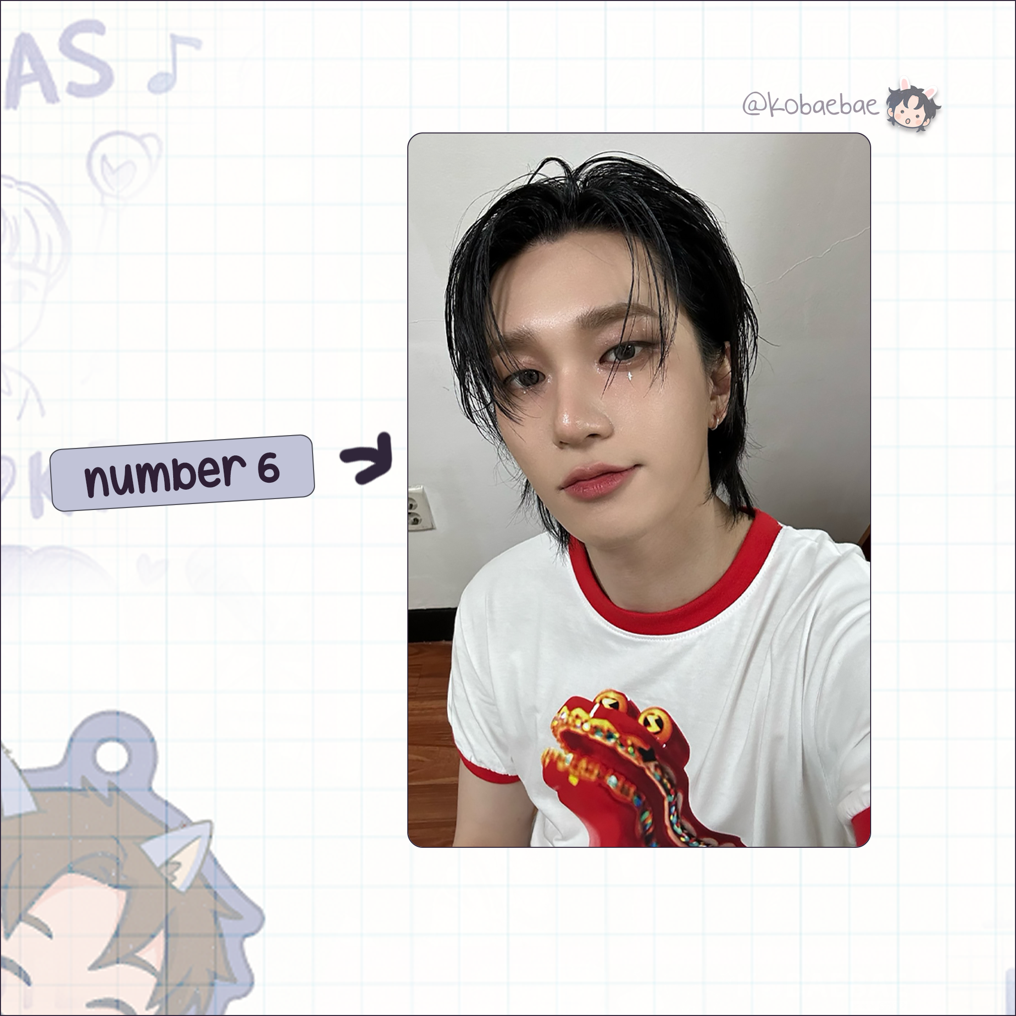 P1H - Theo handmade photocards kpop inspired - Set 2