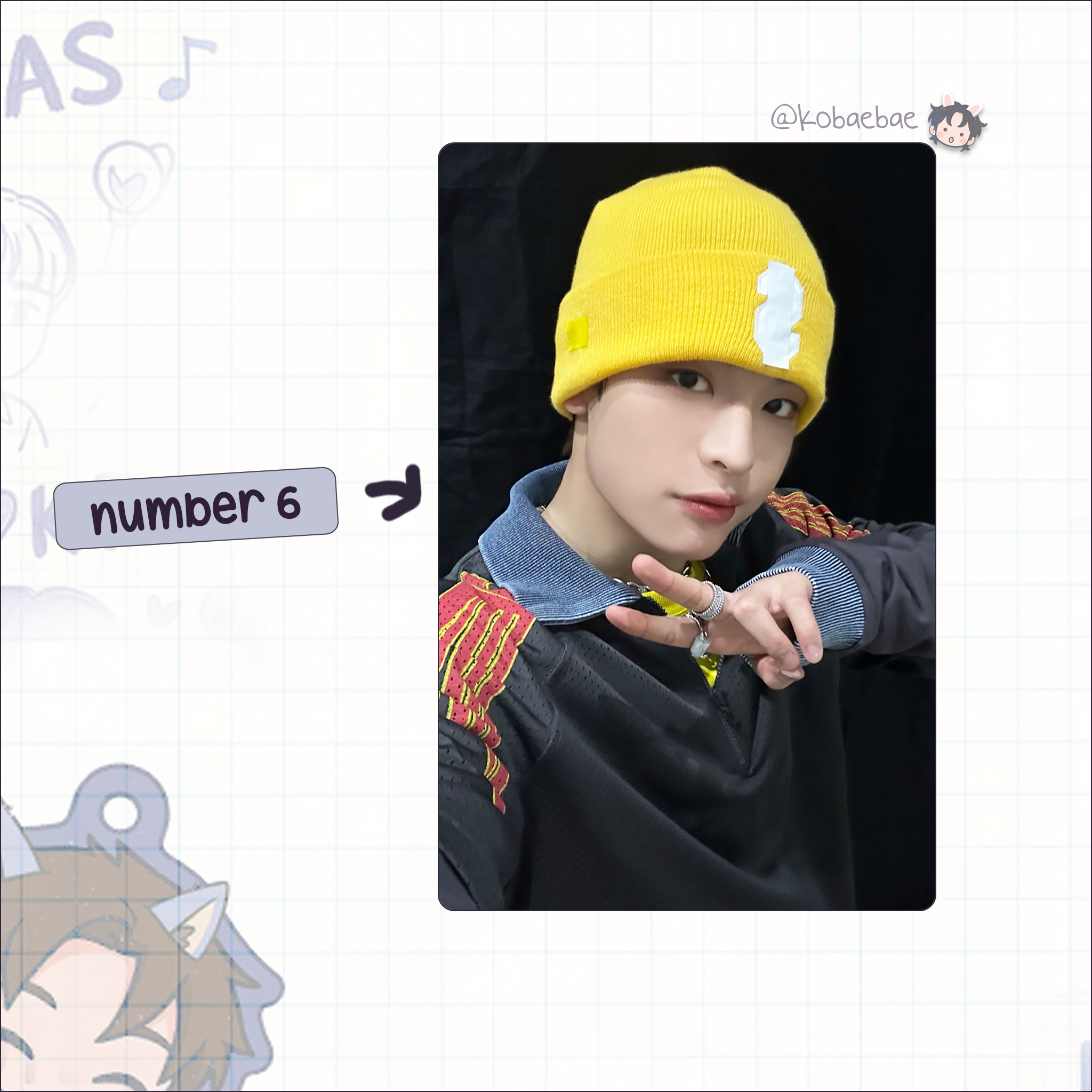 Xikers - Yechan handmade photocards kpop inspired - Set 2