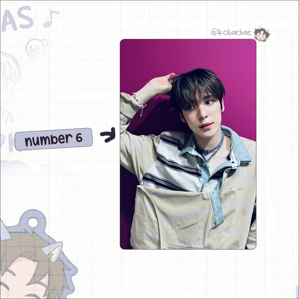 Atz - Yunho handmade photocards kpop inspired - Set 6
