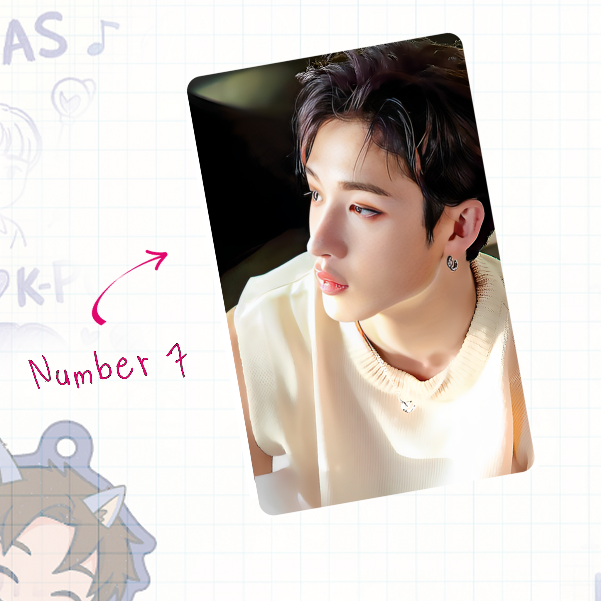 Skz - Channie handmade photocards kpop inspired - Set 1