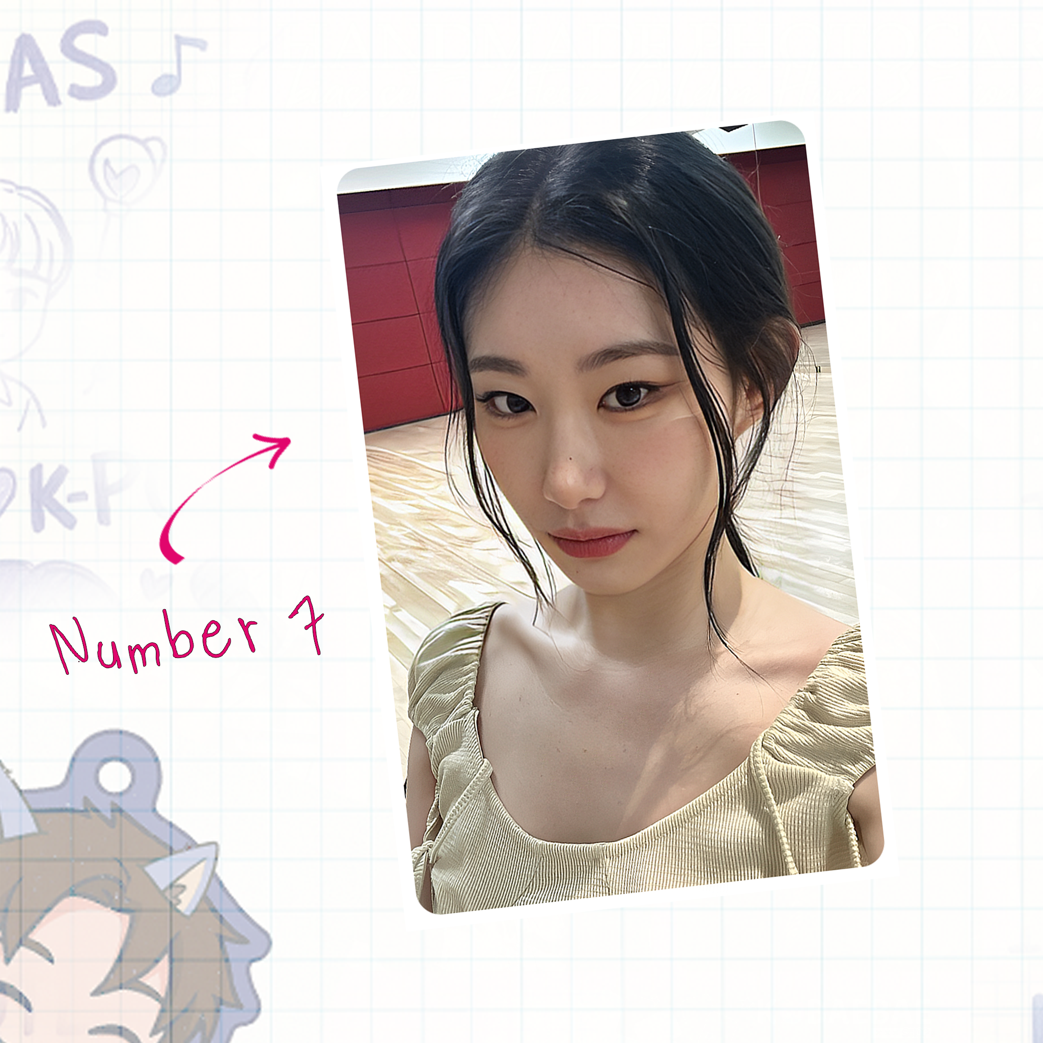 Itz - Chae handmade photocards kpop inspired - Set 1