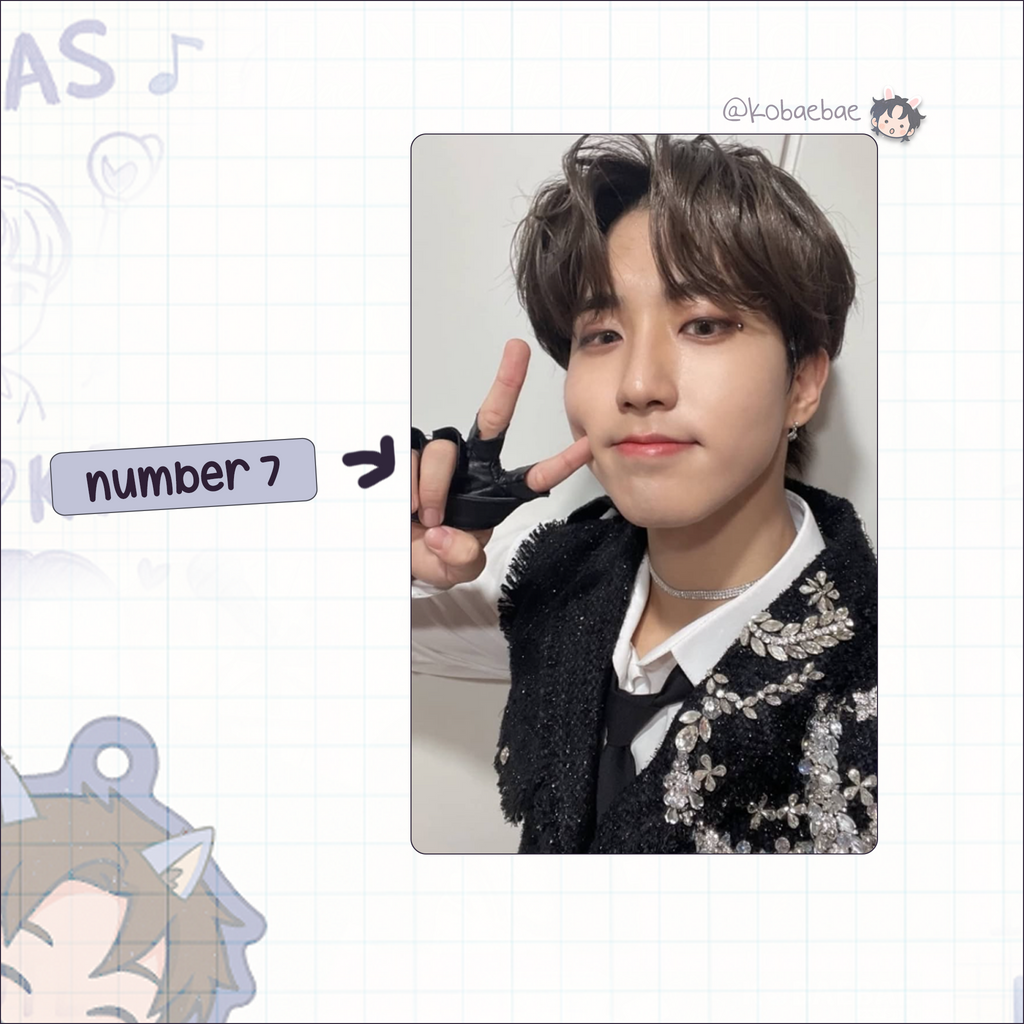 Skz (Stray Kids) - Han handmade photocards kpop inspired - Set 6