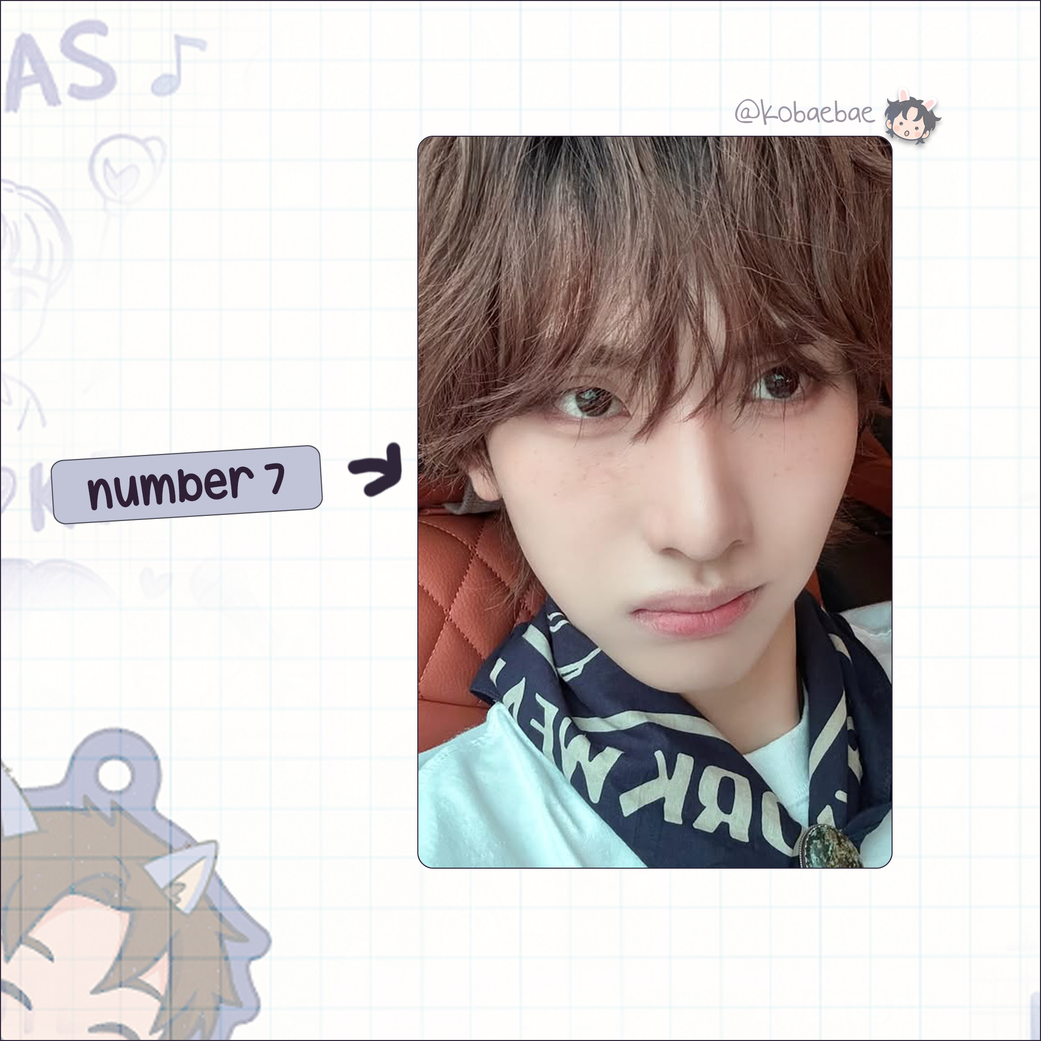 Xkrs - Seeun handmade photocards kpop inspired - Set 1