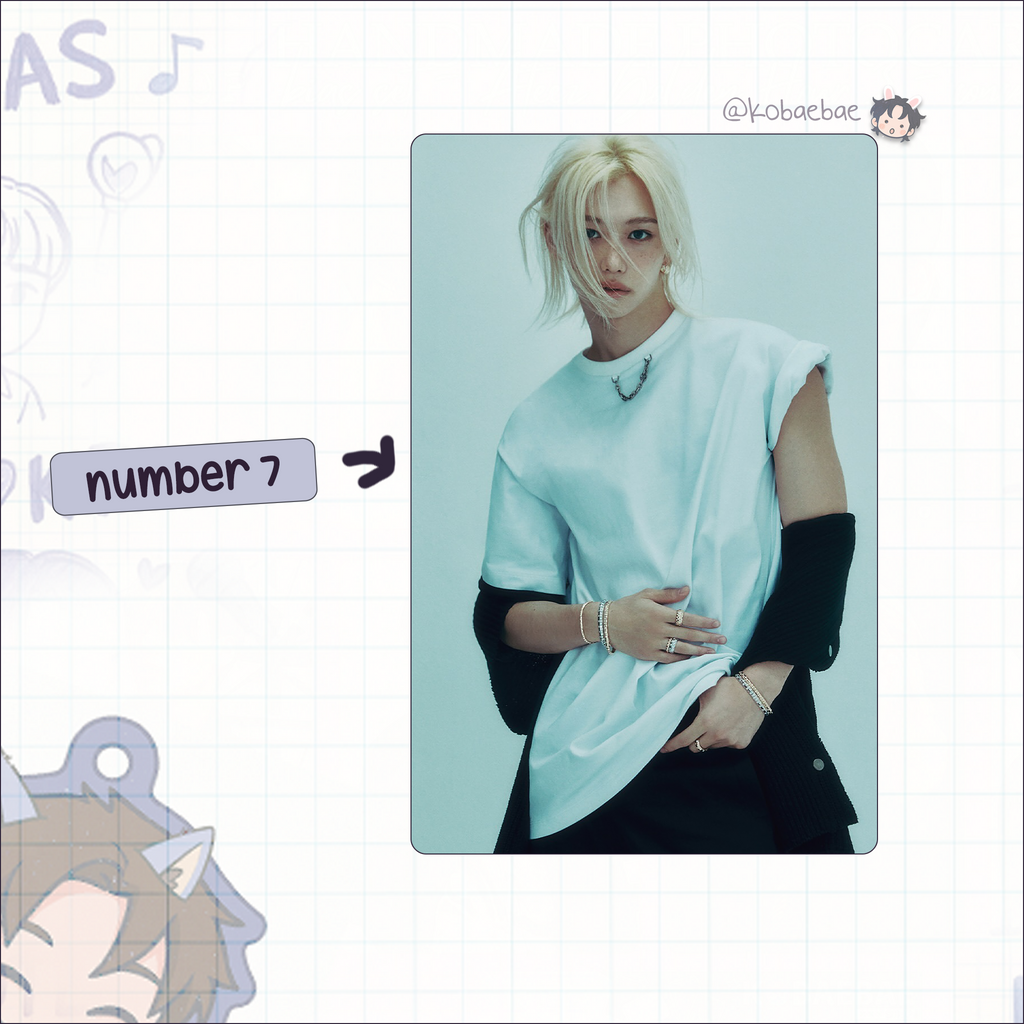 Stray Kids (Skz) -Lix Handmade photocards kpop inspired - El. Set 1