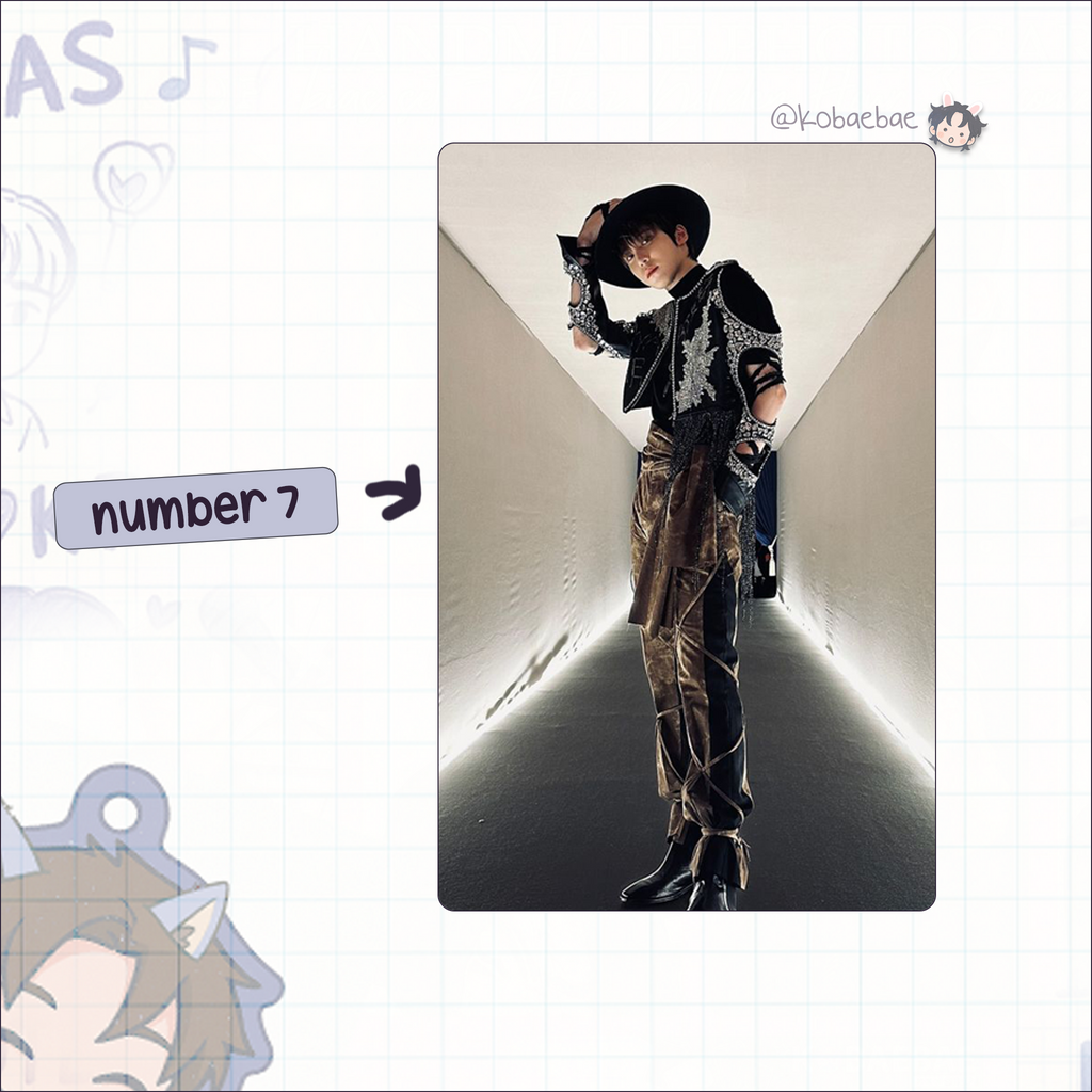 Atz - Yunho handmade photocards kpop inspired - Set 6