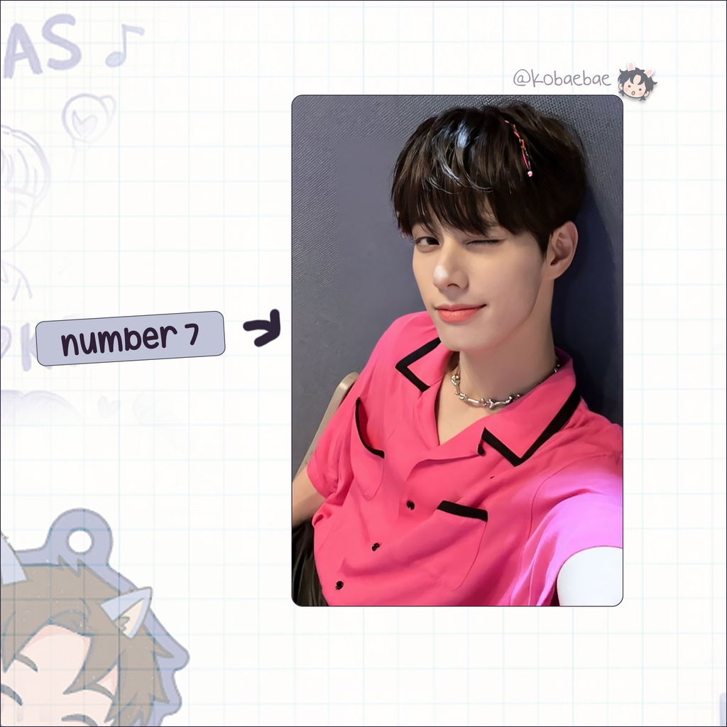 Xkrs - Jinsik handmade photocards kpop inspired - Set 1