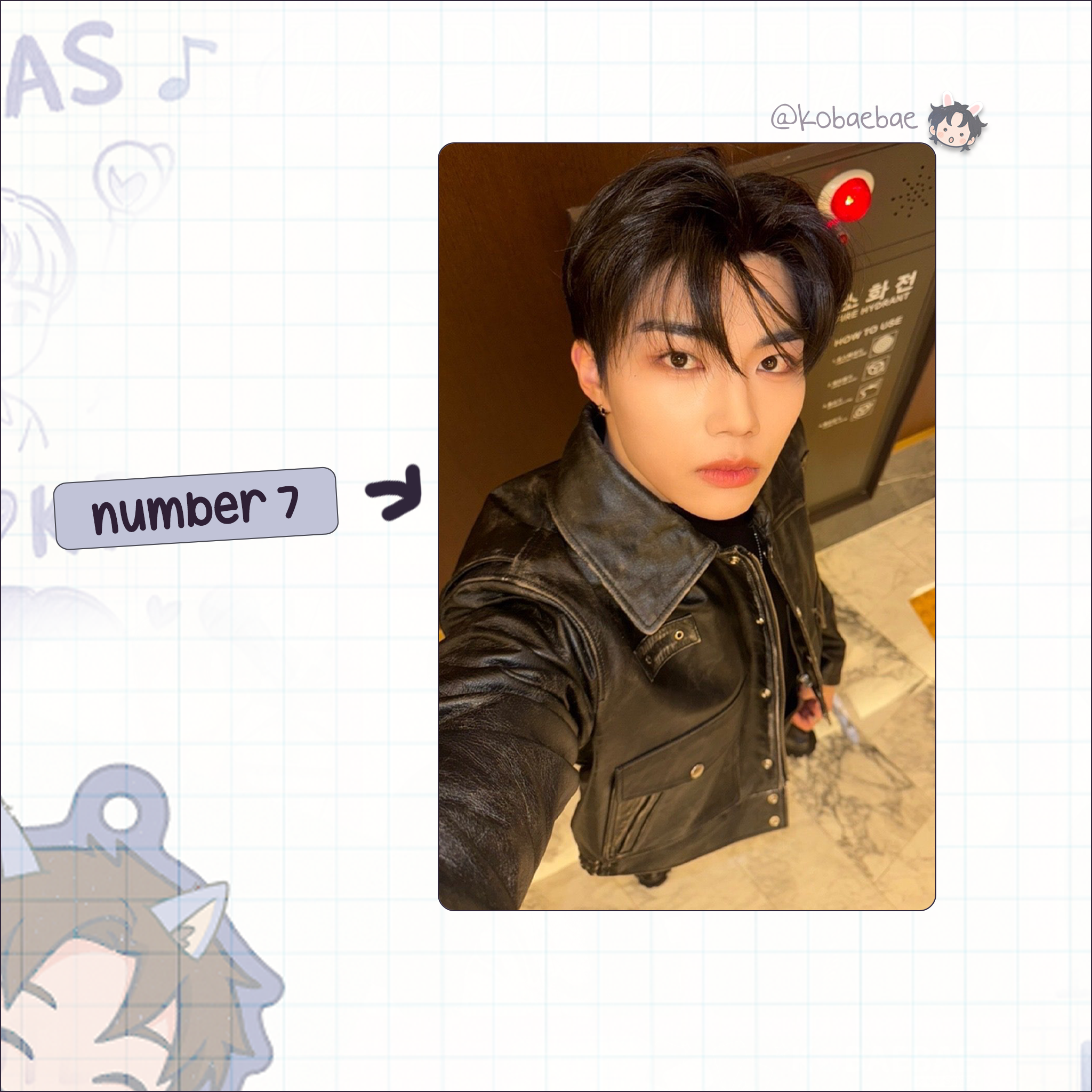 Zb1 - Gunwook handmade photocards kpop inspired - Set 3