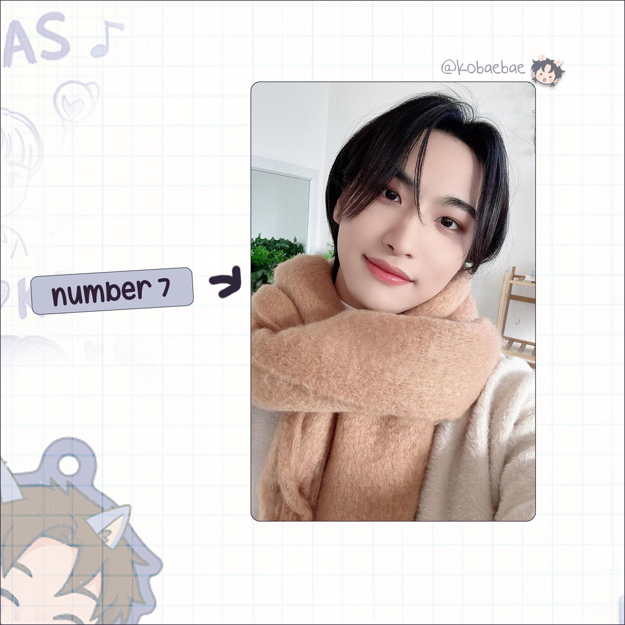 Atz - Hwa handmade photocards kpop inspired - Set 4