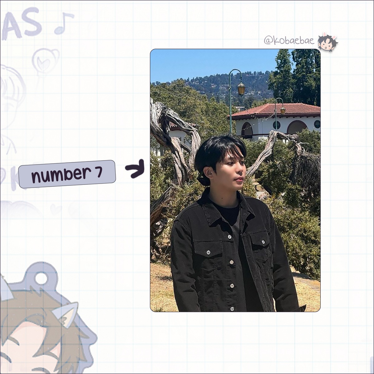 Ateez - Jongho handmade photocards kpop inspired - set 6