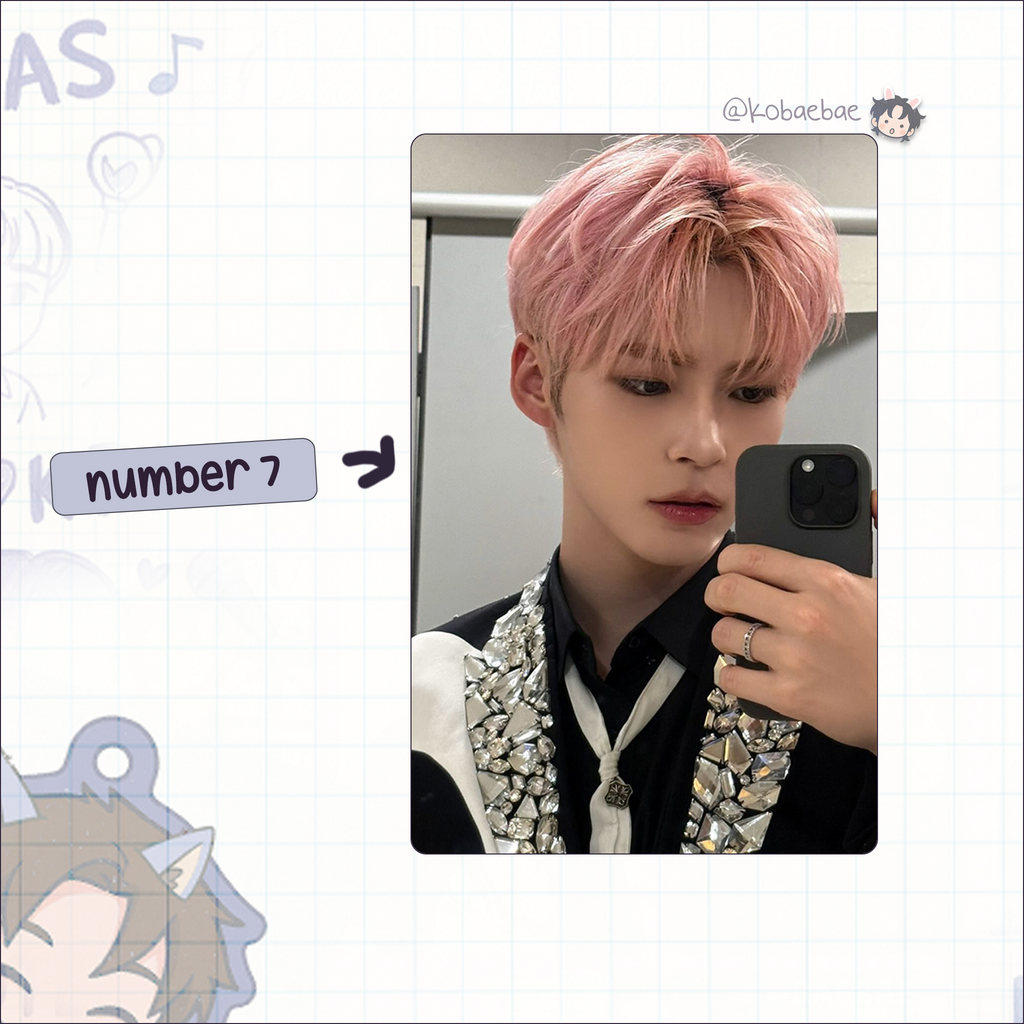 Zb1 - Hanbin handmade photocards kpop inspired - Set 3