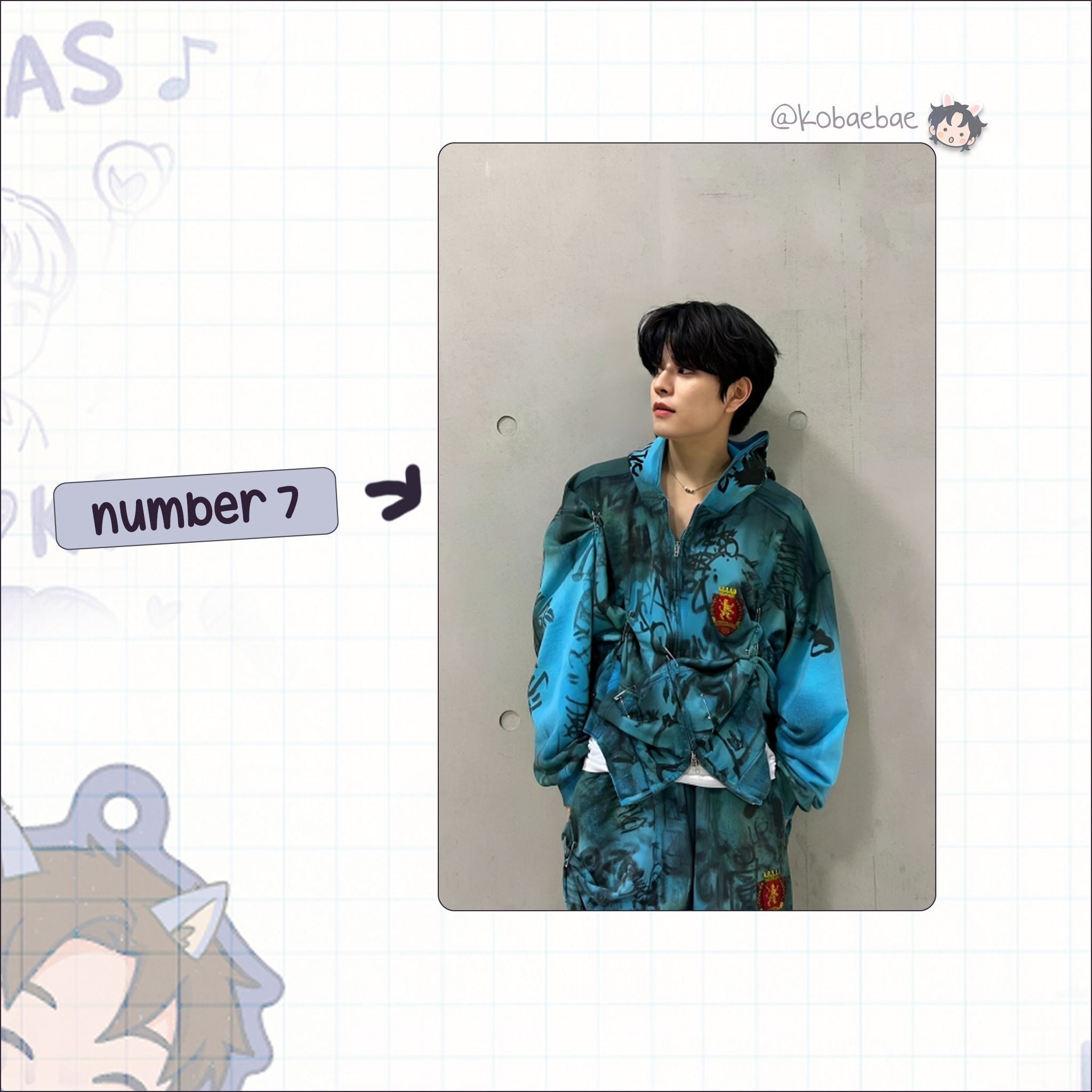 Stray Kids (Skz) - Min Handmade photocards kpop inspired - Bias set 7