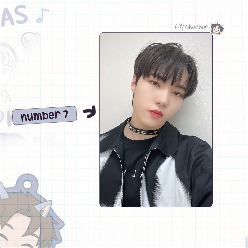 Xkrs - Junghoon handmade photocards kpop inspired - Set 1