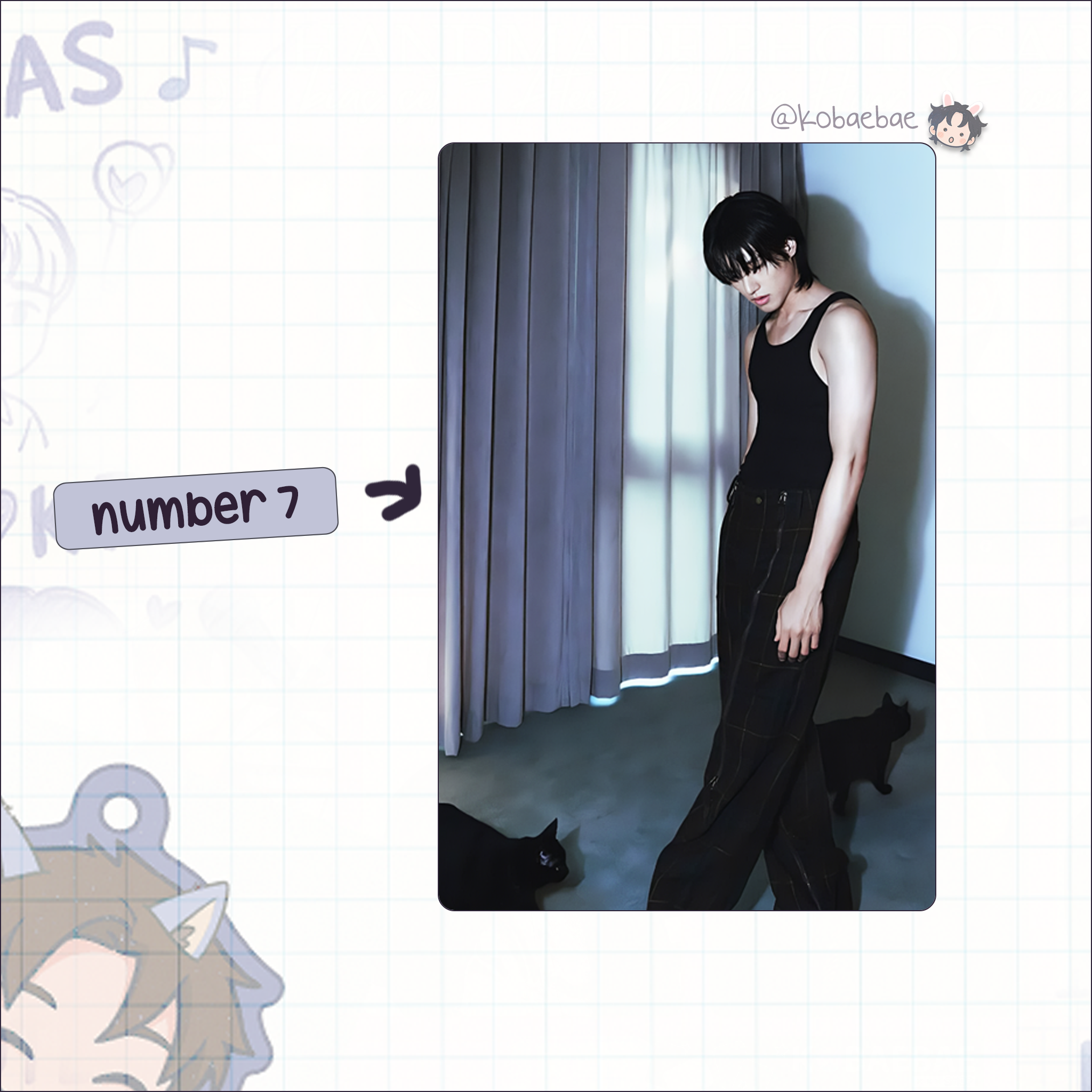 Atz - G.Q. Handmade photocards kpop inspired - Woo bias set